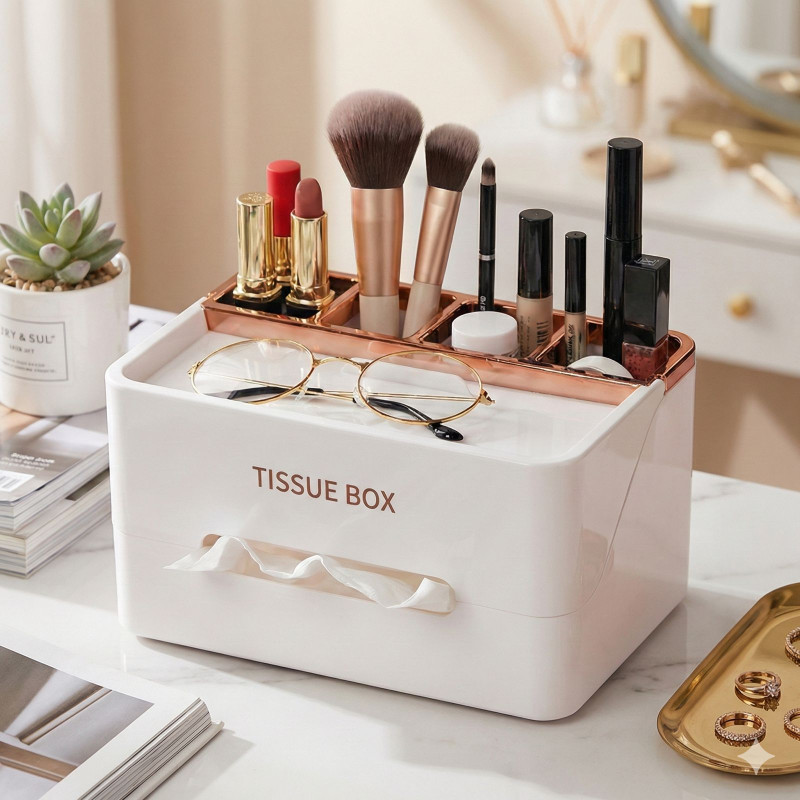 New Tissue Box White