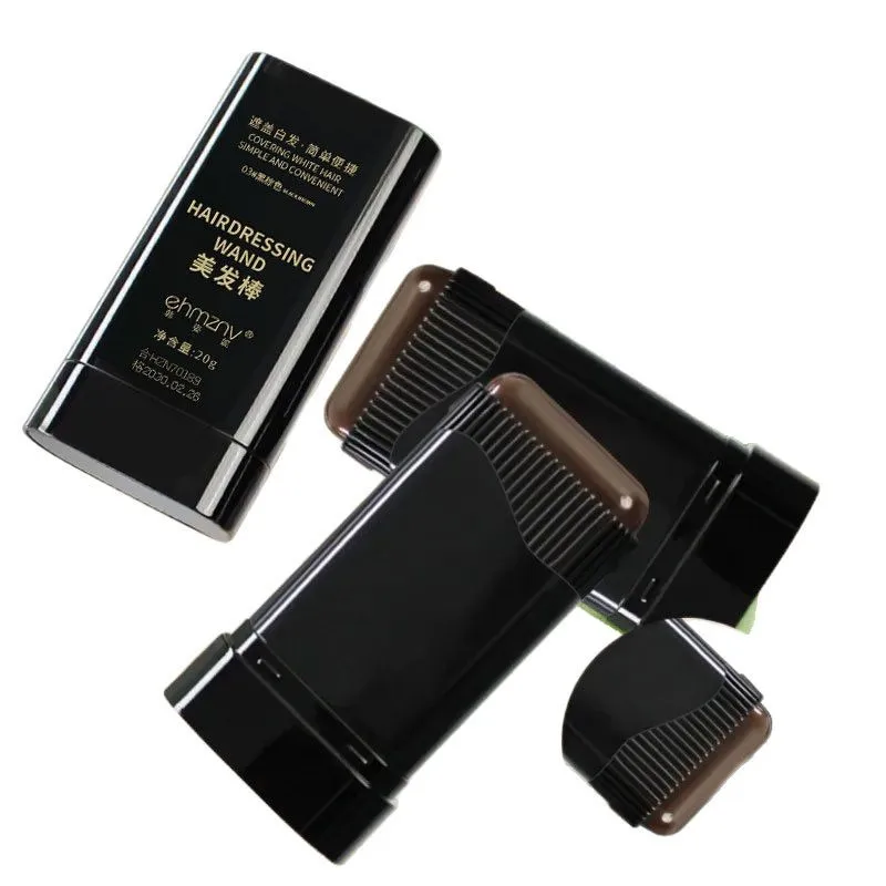 2in1 hair dye stick with comb black brown coffee